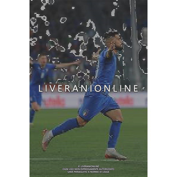 Torino 11.06.2019 Stadio Allianz Stadium Italia vs Bosnia ed Erzegovina Qualificazioni Euro 2020 ©Viganti/Agenzia Aldo Liverani Nella foto: esultanza dopo il gol di lorenzo insigne ©AGENZIA ALDO LIVERANI SAS