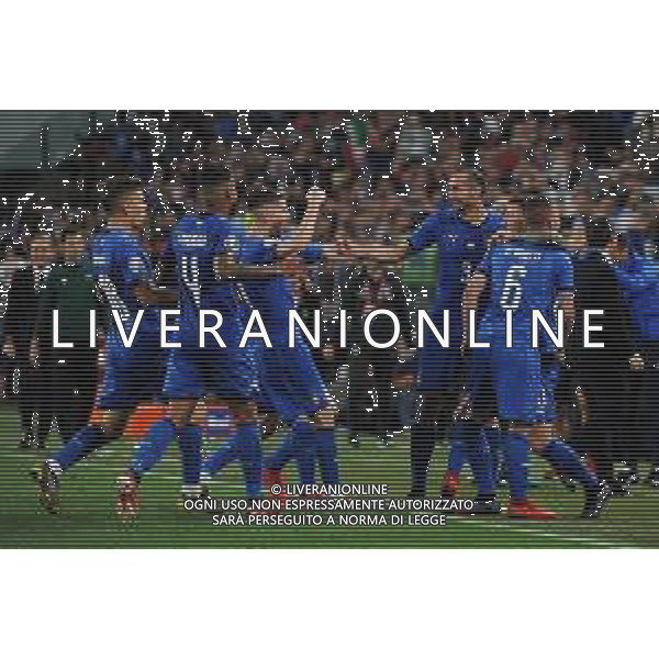 Torino 11.06.2019 Stadio Allianz Stadium Italia vs Bosnia ed Erzegovina Qualificazioni Euro 2020 ©Viganti/Agenzia Aldo Liverani Nella foto: esultanza dopo il gol di marco verratti ©AGENZIA ALDO LIVERANI SAS