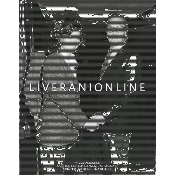 RETROSPETTIVA LEA MASSARI ATTRICE NELLA FOTO LEA MASSARI CON IL MARITO CARLO BIANCHINI NEL 1986 AG ALDO LIVERANI SAS