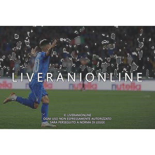 Torino 11.06.2019 Stadio Allianz Stadium Italia vs Bosnia ed Erzegovina Qualiificazioni Euro 2020 ©Viganti/Agenzia Aldo Liverani Nella foto: esultanza lorenzo insigne