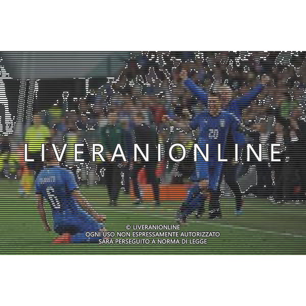 Torino 11.06.2019 Stadio Allianz Stadium Italia vs Bosnia ed Erzegovina Qualiificazioni Euro 2020 ©Viganti/Agenzia Aldo Liverani Nella foto: esultanza marco verratti