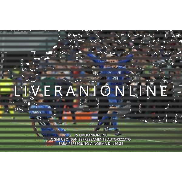 Torino 11.06.2019 Stadio Allianz Stadium Italia vs Bosnia ed Erzegovina Qualiificazioni Euro 2020 ©Viganti/Agenzia Aldo Liverani Nella foto: esultanza marco verratti