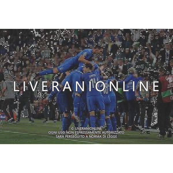 Torino 11.06.2019 Stadio Allianz Stadium Italia vs Bosnia ed Erzegovina Qualiificazioni Euro 2020 ©Viganti/Agenzia Aldo Liverani Nella foto: esultanza italia
