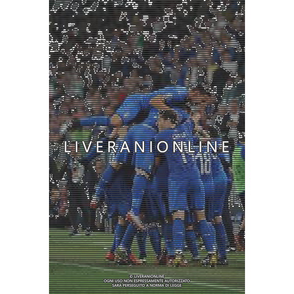 Torino 11.06.2019 Stadio Allianz Stadium Italia vs Bosnia ed Erzegovina Qualiificazioni Euro 2020 ©Viganti/Agenzia Aldo Liverani Nella foto: esultanza italia