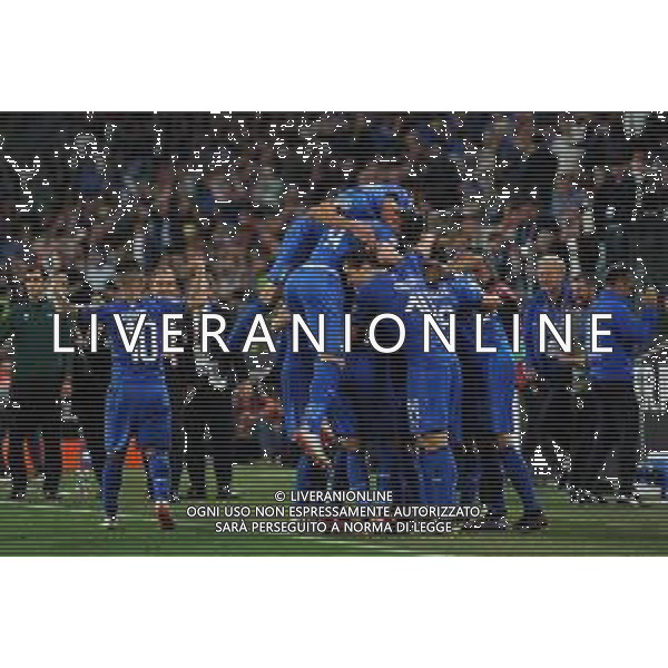 Torino 11.06.2019 Stadio Allianz Stadium Italia vs Bosnia ed Erzegovina Qualiificazioni Euro 2020 ©Viganti/Agenzia Aldo Liverani Nella foto: esultanza italia