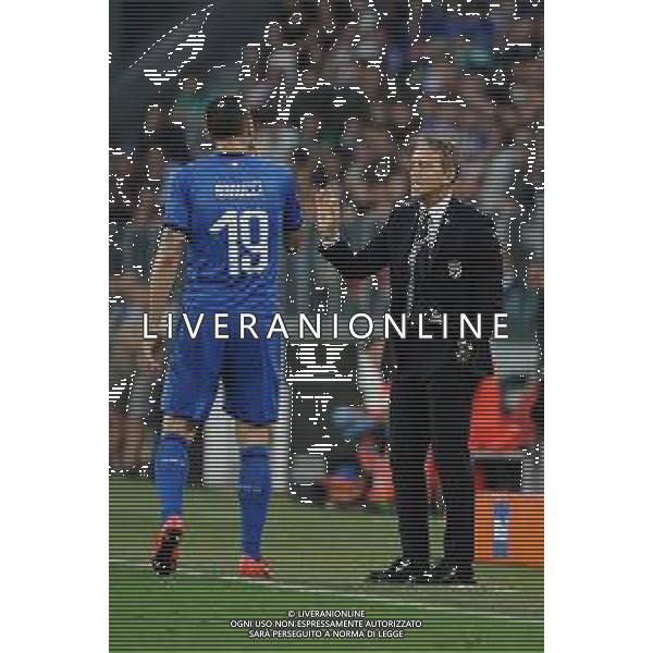 Torino 11.06.2019 Stadio Allianz Stadium Italia vs Bosnia ed Erzegovina Qualiificazioni Euro 2020 ©Viganti/Agenzia Aldo Liverani Nella foto: leonardo bonucci e roberto mancini
