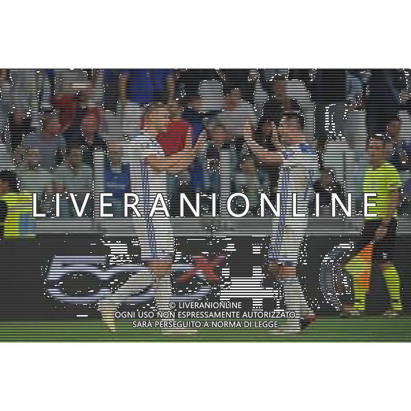 Torino 11.06.2019 Stadio Allianz Stadium Italia vs Bosnia ed Erzegovina Qualiificazioni Euro 2020 ©Viganti/Agenzia Aldo Liverani Nella foto: esultanza edin dzeko e amer gojak