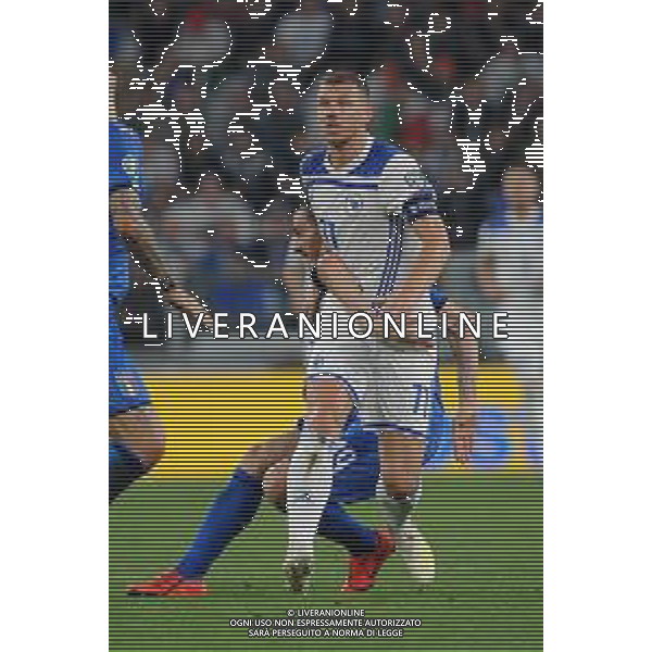 Torino 11.06.2019 Stadio Allianz Stadium Italia vs Bosnia ed Erzegovina Qualiificazioni Euro 2020 ©Viganti/Agenzia Aldo Liverani Nella foto: edin dzeko e leonardo bonucci