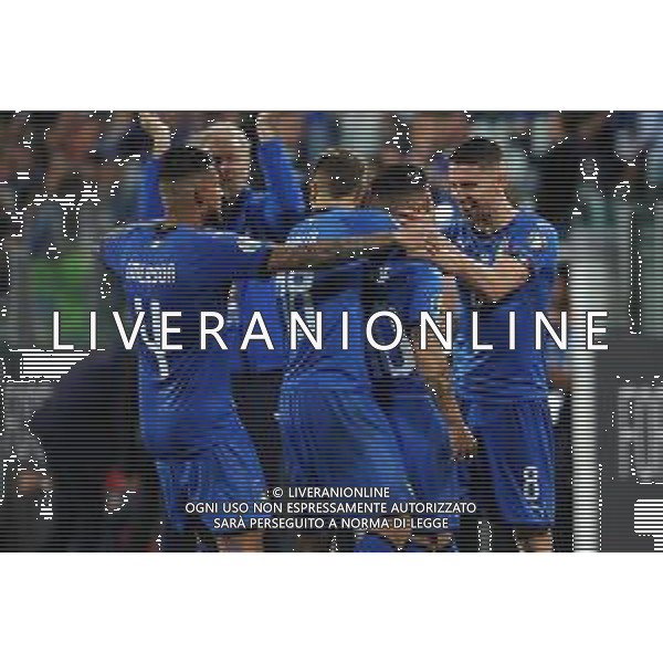 Torino 11.06.2019 Stadio Allianz Stadium Italia vs Bosnia ed Erzegovina Qualiificazioni Euro 2020 ©Viganti/Agenzia Aldo Liverani Nella foto: esultanza italia