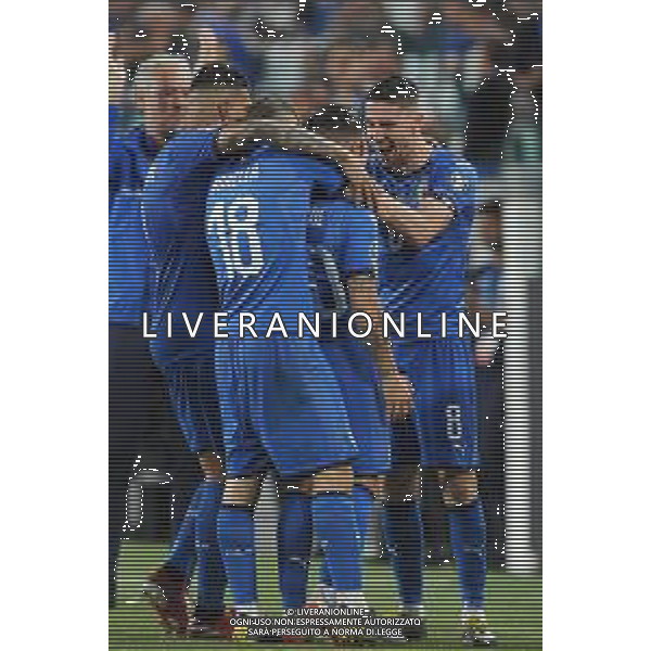 Torino 11.06.2019 Stadio Allianz Stadium Italia vs Bosnia ed Erzegovina Qualiificazioni Euro 2020 ©Viganti/Agenzia Aldo Liverani Nella foto: esultanza italia