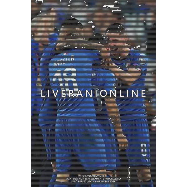 Torino 11.06.2019 Stadio Allianz Stadium Italia vs Bosnia ed Erzegovina Qualiificazioni Euro 2020 ©Viganti/Agenzia Aldo Liverani Nella foto: esultanza italia