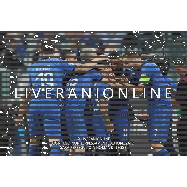 Torino 11.06.2019 Stadio Allianz Stadium Italia vs Bosnia ed Erzegovina Qualiificazioni Euro 2020 ©Viganti/Agenzia Aldo Liverani Nella foto: esultanza italia