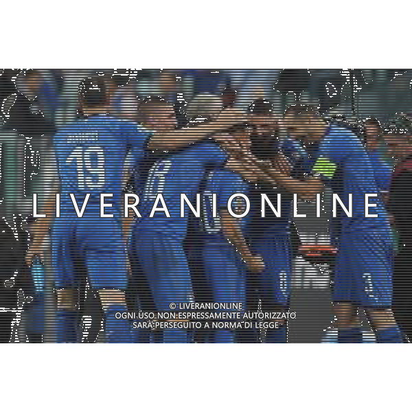 Torino 11.06.2019 Stadio Allianz Stadium Italia vs Bosnia ed Erzegovina Qualiificazioni Euro 2020 ©Viganti/Agenzia Aldo Liverani Nella foto: esultanza italia