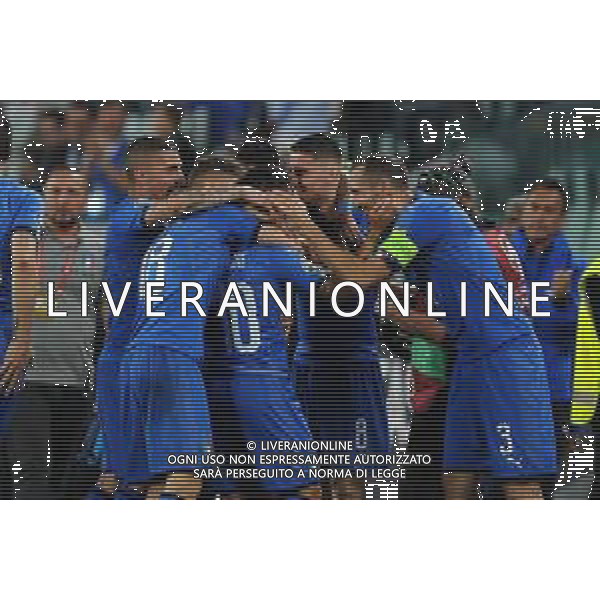 Torino 11.06.2019 Stadio Allianz Stadium Italia vs Bosnia ed Erzegovina Qualiificazioni Euro 2020 ©Viganti/Agenzia Aldo Liverani Nella foto: esultanza italia