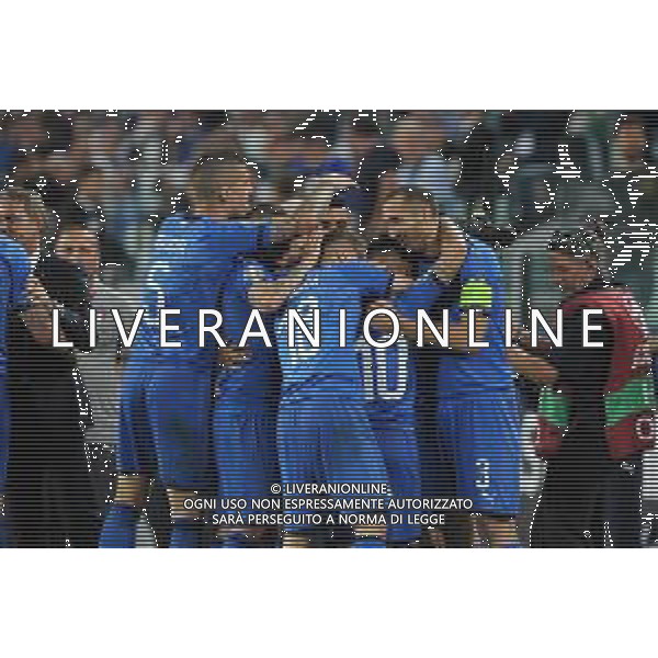 Torino 11.06.2019 Stadio Allianz Stadium Italia vs Bosnia ed Erzegovina Qualiificazioni Euro 2020 ©Viganti/Agenzia Aldo Liverani Nella foto: esultanza italia