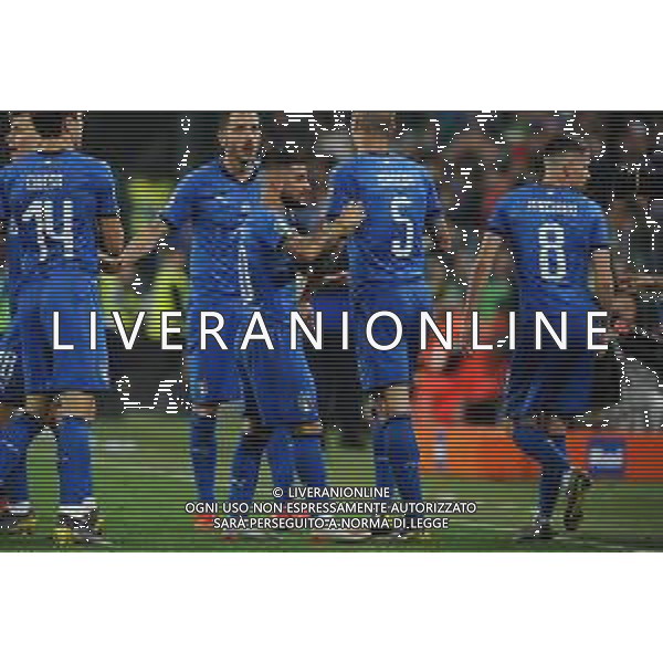 Torino 11.06.2019 Stadio Allianz Stadium Italia vs Bosnia ed Erzegovina Qualiificazioni Euro 2020 ©Viganti/Agenzia Aldo Liverani Nella foto: esultanza lorenzo insigne