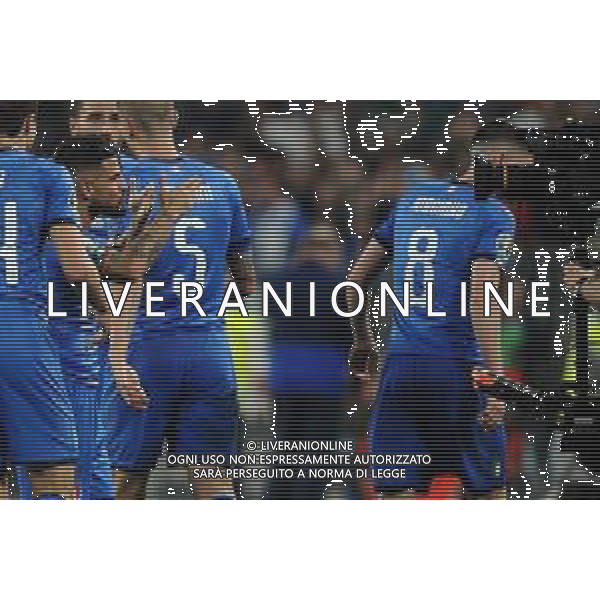 Torino 11.06.2019 Stadio Allianz Stadium Italia vs Bosnia ed Erzegovina Qualiificazioni Euro 2020 ©Viganti/Agenzia Aldo Liverani Nella foto: esultanza lorenzo insigne