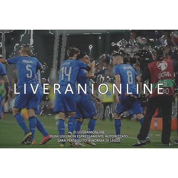 Torino 11.06.2019 Stadio Allianz Stadium Italia vs Bosnia ed Erzegovina Qualiificazioni Euro 2020 ©Viganti/Agenzia Aldo Liverani Nella foto: esultanza lorenzo insigne