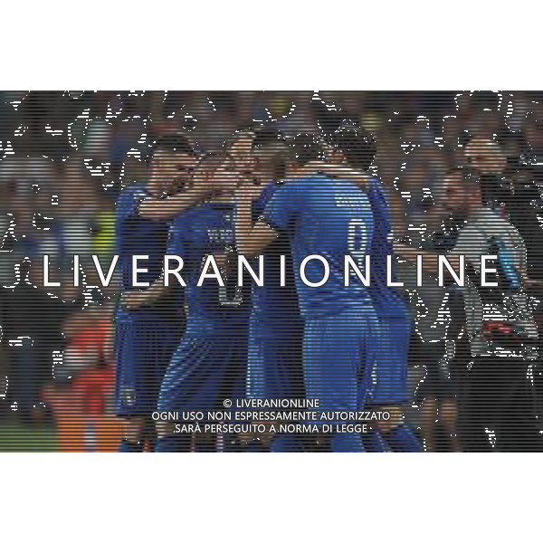Torino 11.06.2019 Stadio Allianz Stadium Italia vs Bosnia ed Erzegovina Qualiificazioni Euro 2020 ©Viganti/Agenzia Aldo Liverani Nella foto: esultanza italia