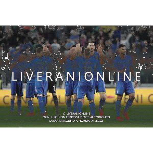 Torino 11.06.2019 Stadio Allianz Stadium Italia vs Bosnia ed Erzegovina Qualiificazioni Euro 2020 ©Viganti/Agenzia Aldo Liverani Nella foto: festa italia a fine gara