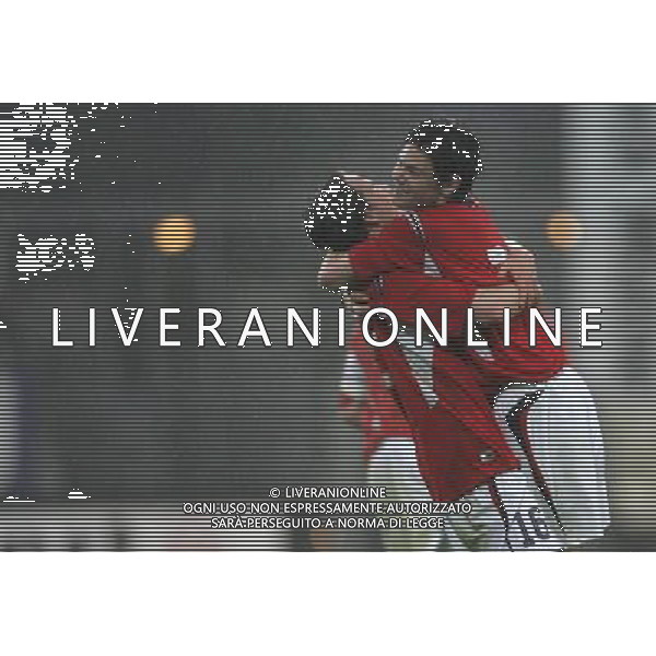 NORVEGIA-ITALIA 03/06/2005 NELLA FOTO ABBRACCI NORVEGIA FOTO MARCO LUZZANI-AGENZIA ALDO LIVERANI