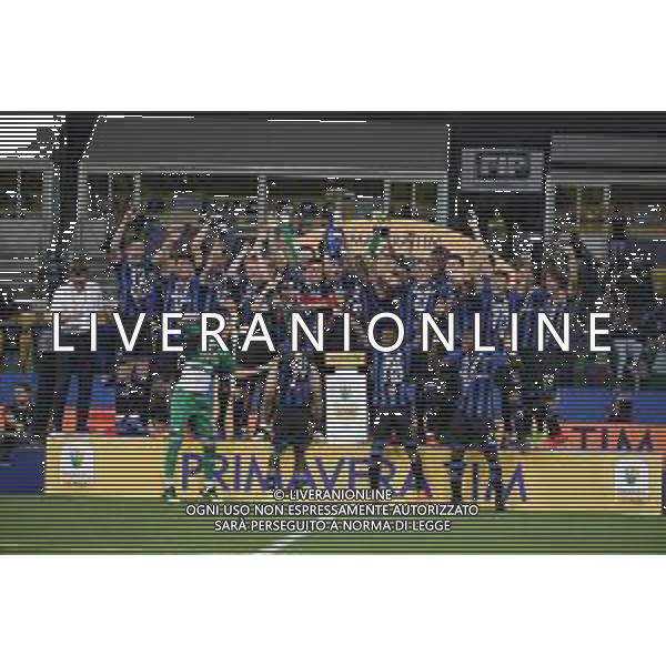 ATALANTA - INTER FINALE CAMPIONATO PRIMAVERA 1 - PARMA 14.06.2019 NELLA FOTO ESULTANZA E FESTEGGIAMENTI ATALANTA A FINE GARA PER LA VITTORIA ©GS / AGENZIA ALDO LIVERANI SAS