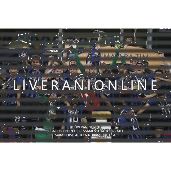 ATALANTA - INTER FINALE CAMPIONATO PRIMAVERA 1 - PARMA 14.06.2019 NELLA FOTO ESULTANZA E FESTEGGIAMENTI ATALANTA A FINE GARA PER LA VITTORIA ©GS / AGENZIA ALDO LIVERANI SAS