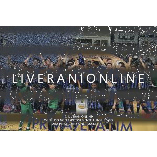 ATALANTA - INTER FINALE CAMPIONATO PRIMAVERA 1 - PARMA 14.06.2019 NELLA FOTO ESULTANZA E FESTEGGIAMENTI ATALANTA A FINE GARA PER LA VITTORIA ©GS / AGENZIA ALDO LIVERANI SAS