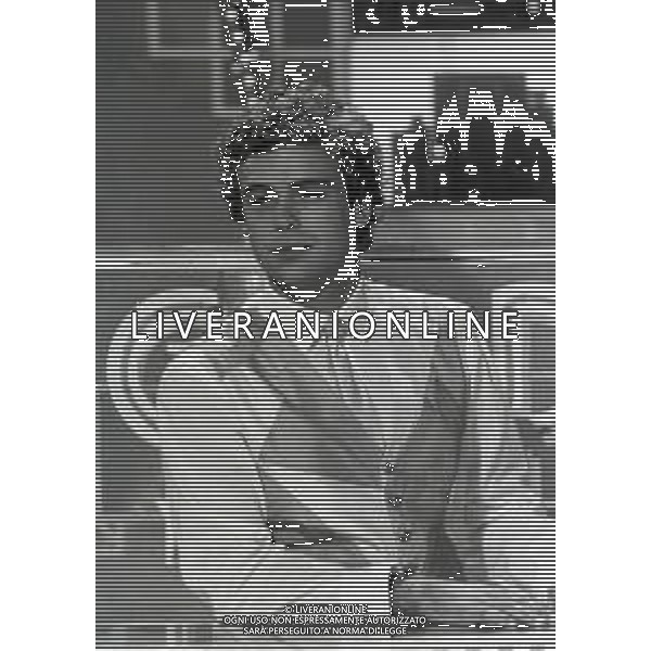 1986 MILANO TRASMISSIONE TELEVISIVA GRAND HOTEL NELLA FOTO MASSIMO CIAVARRO AG ALDO LIVERANI SAS