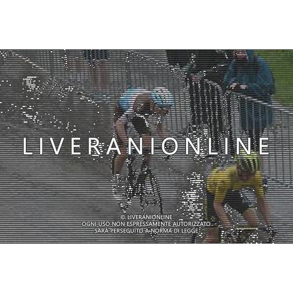 15-06-2019 Criterium Du Dauphine Libere; Tappa 07 Saint Genix Les Villages - Les Sept Laux Pipay; 2019, Ag2r La Mondiale; Bardet, Romain; Les Sept Laux Pipay; ©SIROTTI / AGENZIA ALDO LIVERANI SAS