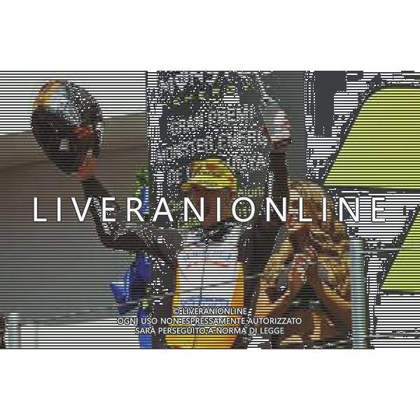 PODIO MOTO3, MONTMELò,16-06-2019,MOTOCICLISMO ©IEMMI / AGENZIA ALDO LIVERANI SAS NELLA FOTO: ARON CANET, - GRAN PREMIO DI CATALUNYA MOTO3. PODIO 16-06-2019