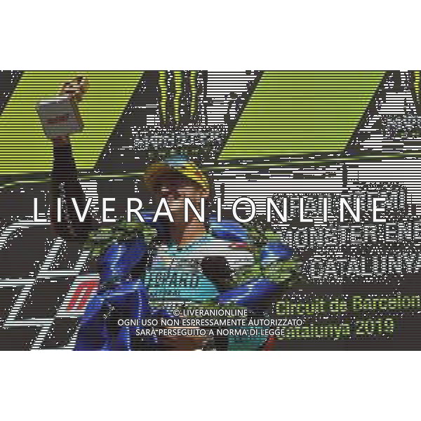 PODIO MOTO3, MONTMELò,16-06-2019,MOTOCICLISMO ©IEMMI / AGENZIA ALDO LIVERANI SAS NELLA FOTO: MARCOS RAMIREZ - GRAN PREMIO DI CATALUNYA MOTO3. PODIO 16-06-2019