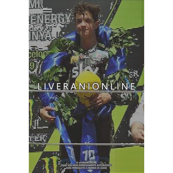 PODIO MOTO3, MONTMELò,16-06-2019,MOTOCICLISMO ©IEMMI / AGENZIA ALDO LIVERANI SAS NELLA FOTO: CELESTINO VIETTI - GRAN PREMIO DI CATALUNYA MOTO3. PODIO 16-06-2019