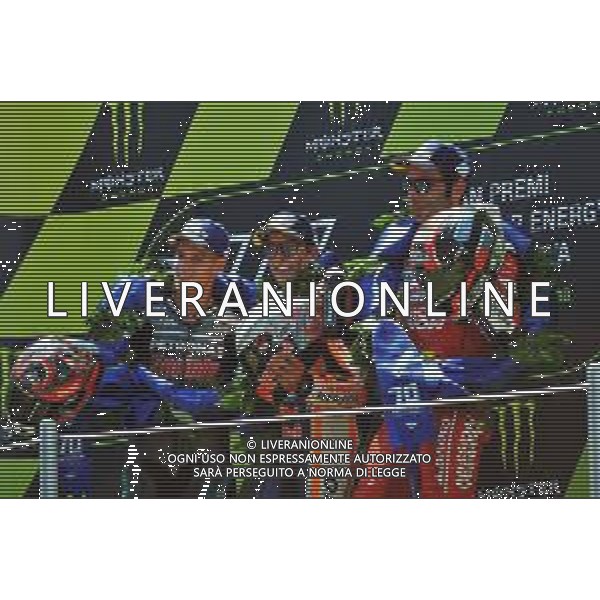 MOTOMONDIALE,PODIO,MOTOGP,MONTMELò, 15-06-2019,MOTOCICLISMO NELLA FOTO: MARC MARQUEZ, FABIO QUARTARARO, DANILO PETRUCCI ©IEMMI / AGENZIA ALDO LIVERANI SAS - GRAN PREMIO DI CATALUNYA MOTOGP PODIO 16-06-2019