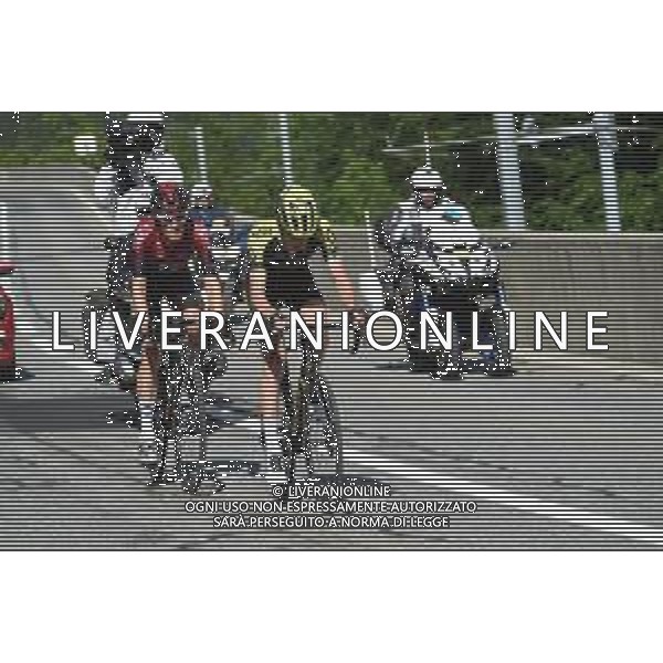 16-06-2019 Criterium Du Dauphine Libere; Tappa 08 Cluses - Champery; 2019, Mitchelton - Scott; 2019, Team Ineos; Haig, Jack; Van Baarle, Dylan; Champery; ©SIROTTI / AGENZIA ALDO LIVERANI SAS