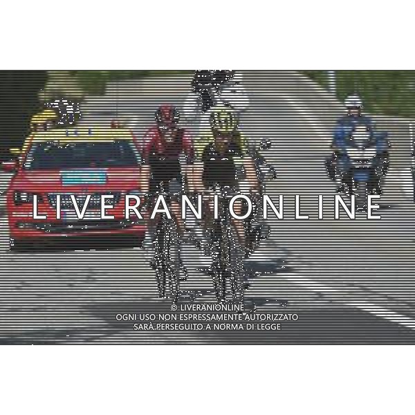 16-06-2019 Criterium Du Dauphine Libere; Tappa 08 Cluses - Champery; 2019, Mitchelton - Scott; 2019, Team Ineos; Haig, Jack; Van Baarle, Dylan; Champery; ©SIROTTI / AGENZIA ALDO LIVERANI SAS