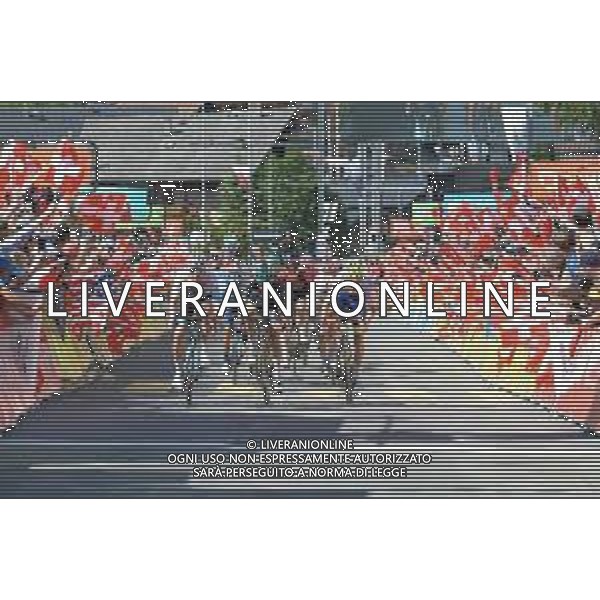 16-06-2019 Criterium Du Dauphine Libere; Tappa 08 Cluses - Champery; 2019, Astana; 2019, Bora - Hansgrohe; 2019, Wanty - Gobert; Lutsenko, Alexey; Buchmann, Emanuel; Meurisse, Xandro; Champery; ©SIROTTI / AGENZIA ALDO LIVERANI SAS