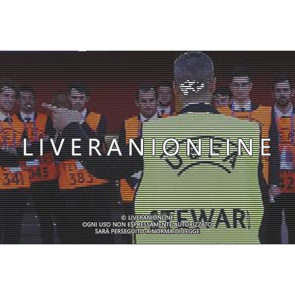 UEFA - Campionato Europeo Under 21 Italia 2019 gruppo A 16/06/2019 Italia - Spagna nella foto: il breafing degli steward all\' interno dello stadio renato dall\'ara ©Claudio Zamagni/Agenzia Aldo Liverani the briefing of steward before UEFA Championship Under 21 Italy 2019 group A match between Italy and Spain at Renato Dall\'Ara Stadium on June 16 2019. photo credit by Claudio Zamagni/Aldo Liverani Photo Agency/ AGENZIA ALDO LIVERANI SAS