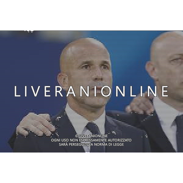 UEFA - Campionato Europeo Under 21 Italia 2019 gruppo A 16/06/2019 Italia - Spagna nella foto: Mister Luigi Di Biagio durante l\'inno nazionale ©Claudio Zamagni/Agenzia Aldo Liverani Mister Luigi Di Biagio during UEFA Championship Under 21 Italy 2019 group A match between Italy and Spain at Renato Dall\'Ara Stadium on June 16 2019. photo credit by Claudio Zamagni/Aldo Liverani Photo Agency/ AGENZIA ALDO LIVERANI SAS
