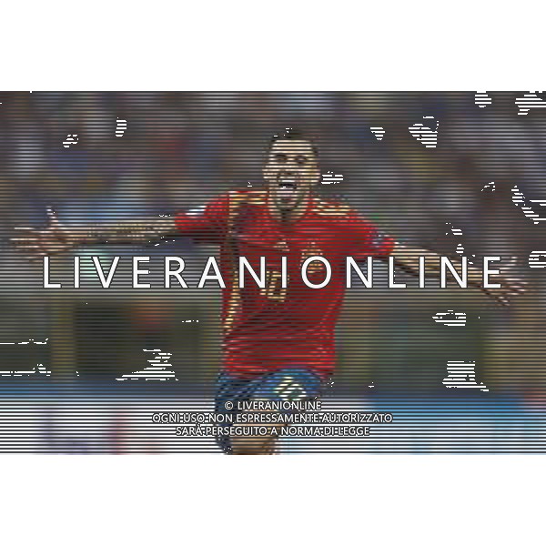 UEFA - Campionato Europeo Under 21 Italia 2019 gruppo A 16/06/2019 Italia - Spagna nella foto: Esultanza dopo il gol di Ceballos Dani (spagna) ©Claudio Zamagni/Agenzia Aldo Liverani Ceballos Dani (spagna) celebrates after scoring a goal during UEFA Championship Under 21 Italy 2019 group A match between Italy and Spain at Renato Dall\'Ara Stadium on June 16 2019. photo credit by Claudio Zamagni/Aldo Liverani Photo Agency/ AGENZIA ALDO LIVERANI SAS