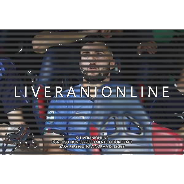 UEFA - Campionato Europeo Under 21 Italia 2019 gruppo A 16/06/2019 Italia - Spagna nella foto: Cutrone Patrick (Italia) in panchina ©Claudio Zamagni/Agenzia Aldo Liverani Cutrone Patrik (Italia) during UEFA Championship Under 21 Italy 2019 group A match between Italy and Spain at Renato Dall\'Ara Stadium on June 16 2019. photo credit by Claudio Zamagni/Aldo Liverani Photo Agency/ AGENZIA ALDO LIVERANI SAS