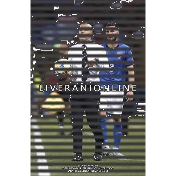 UEFA - Campionato Europeo Under 21 Italia 2019 gruppo A 16/06/2019 Italia - Spagna nella foto: Mister Luigi Di Biagio e Arturo Calabresi ©Claudio Zamagni/Agenzia Aldo Liverani Mister Luigi Di Biagio during UEFA Championship Under 21 Italy 2019 group A match between Italy and Spain at Renato Dall\'Ara Stadium on June 16 2019. photo credit by Claudio Zamagni/Aldo Liverani Photo Agency/ AGENZIA ALDO LIVERANI SAS