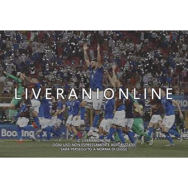 UEFA - Campionato Europeo Under 21 Italia 2019 gruppo A 16/06/2019 Italia - Spagna nella foto: esultanza dei giocatori dell\'Italia sotto la curva dei tifosi a fine gara ©Claudio Zamagni/Agenzia Aldo Liverani during UEFA Championship Under 21 Italy 2019 group A match between Italy and Spain at Renato Dall\'Ara Stadium on June 16 2019. photo credit by Claudio Zamagni/Aldo Liverani Photo Agency/ AGENZIA ALDO LIVERANI SAS