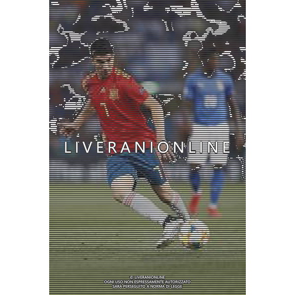 UEFA - Campionato Europeo Under 21 Italia 2019 gruppo A 16/06/2019 Italia - Spagna nella foto: Soler Carlos (spagna) ©Claudio Zamagni/Agenzia Aldo Liverani Soler Carlos (spagna) during UEFA Championship Under 21 Italy 2019 group A match between Italy and Spain at Renato Dall\'Ara Stadium on June 16 2019. photo credit by Claudio Zamagni/Aldo Liverani Photo Agency