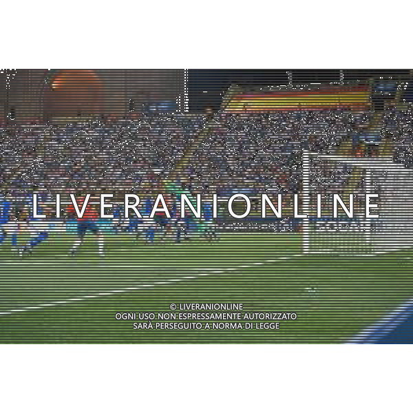 ©Alessio Marini - ITALIA - SPAGNA UEFA - Campionato Europeo Under 21 Italia 2019 Gruppo A - Bologna 16.06.2019 Nella foto Parata di Alex Meret. ©Alessio Marini / AGENZIA ALDO LIVERANI SAS