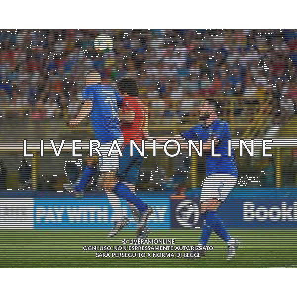 ©Alessio Marini - ITALIA - SPAGNA UEFA - Campionato Europeo Under 21 Italia 2019 Gruppo A - Bologna 16.06.2019 Nella foto Gianluca Mancini e arturo calabresi ©Alessio Marini / AGENZIA ALDO LIVERANI SAS