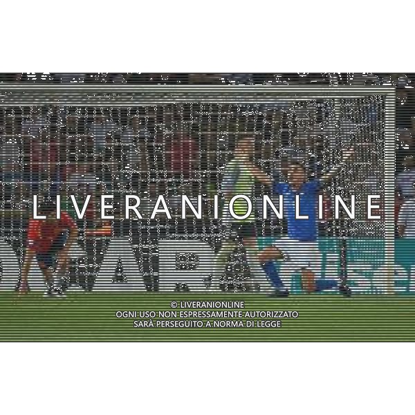 ©Alessio Marini - ITALIA - SPAGNA UEFA - Campionato Europeo Under 21 Italia 2019 Gruppo A - Bologna 16.06.2019 Nella foto Lorenzo Pellegrini protesta ©Alessio Marini / AGENZIA ALDO LIVERANI SAS