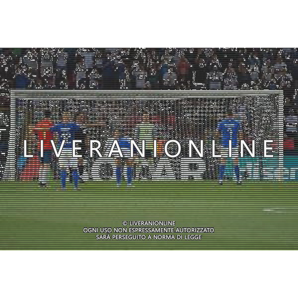 ©Alessio Marini - ITALIA - SPAGNA UEFA - Campionato Europeo Under 21 Italia 2019 Gruppo A - Bologna 16.06.2019 Nella foto il gol su rigore di Lorenzo Pellegrini ©Alessio Marini / AGENZIA ALDO LIVERANI SAS
