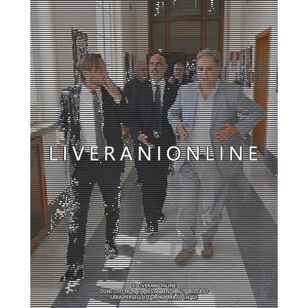 CONFERENZA STAMPA DI FRANCESCO TOTTI PER LE DIMISSIONI DA DIRIGENTE DELLA ROMA CALCIO, NELLA SEDE DEL CONI A ROMA 17.06.2019 NELLA FOTO FRANCESCO TOTTI CON PAOLO CONDO\' ©MEZZELANI GMT / AGENZIA ALDO LIVERANI SAS