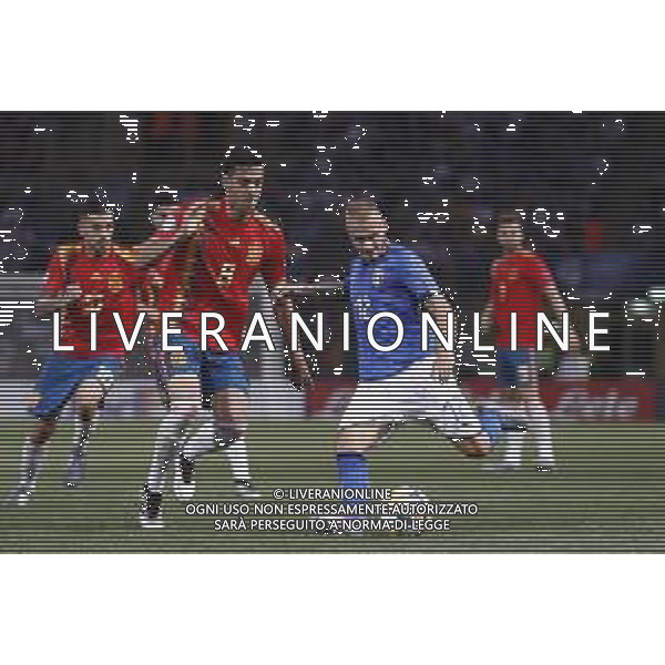 UEFA - Campionato Europeo Under 21 Italia 2019 gruppo A 16/06/2019 Italia - Spagna nella foto: Dimarco Federico (Italia) ©Claudio Zamagni/Agenzia Aldo Liverani Dimarco Federico (Italia) during UEFA Championship Under 21 Italy 2019 group A match between Italy and Spain at Renato Dall\'Ara Stadium on June 16 2019. photo credit by Claudio Zamagni/Aldo Liverani Photo Agency